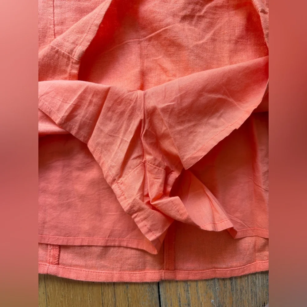 Abercrombie and Fitch Scarlett Strapless Linen-Blend Skort - Picture 3 of 8